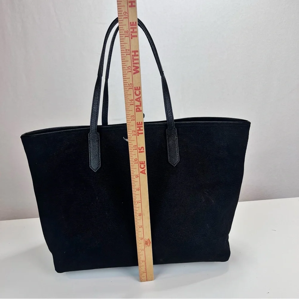 Zadig & Voltaire Mick Wings Black Tote Bag Canvas and Leather - Picture 4 of 10